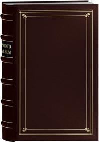 img 4 attached to 📸 Pioneer Photo 204-Pocket Ring Bound Burgundy Leather Album: Elegant Gold Accents for 4 by 6-Inch Prints