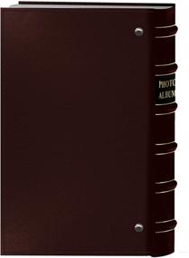 img 3 attached to 📸 Pioneer Photo 204-Pocket Ring Bound Burgundy Leather Album: Elegant Gold Accents for 4 by 6-Inch Prints