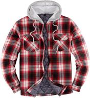 zenthace quilted button flannel jacket logo