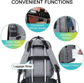 img 1 attached to 🎒 Versatile Lunch Backpack: Insulated Cooler & Laptop Compartment, School & Travel Compatible – Ideal for Women and Men