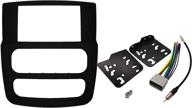 улучшите свой dodge ram (1500, 2500, 3500) с 🚗 черной облицовкой, установочным набором для радио-стереосистемы навигации double din (2002-2005) логотип