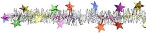 img 1 attached to 🎉 New Year's Eve Decor: Beistle Metallic Star Garland - 12ft, Multi-Color - Party Accessory for Enhanced Ambience