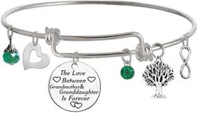 img 4 attached to 💎 Stunning TISDA Grandmother Granddaughter Bracelet: Ideal Christmas Girls' Jewelry!