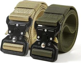 img 1 attached to 🎖️ Durable Release Buckle Men's Accessories for Tactical Military Belts