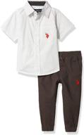 boys pants set by u.s. polo assn. logo