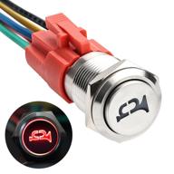 🔊 12v momentary speaker horn push button toggle switch 0 industrial electrical by apiele - 16mm логотип