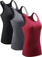 🏋️ ultimate performance: cadmus women's dry fit compression athletic tank top - 3 pack for yoga & running логотип