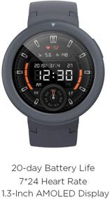 img 3 attached to 🏃 Stylish and Smart: Amazfit Verge Lite Grey - Your Perfect Fitness Companion