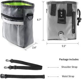 img 3 attached to 🐶 Convenient Eunice Dog Treat Pouch: Portable Snack Bag with Built-in Dispenser and Multiple Wear Options