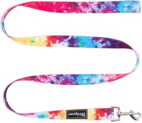 img 3 attached to Tie Dye Dog Collar and Leash Set - Funny Pet Leash for Small, Medium, and Large Dogs (Small Size: 7.8''-10'')