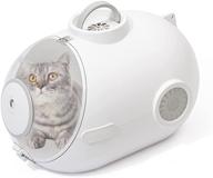 🐾 airline approved pet travel carrier for small to medium cats, dogs, and puppies - spacious, breathable, and comfortable with ventilation and fan! logo