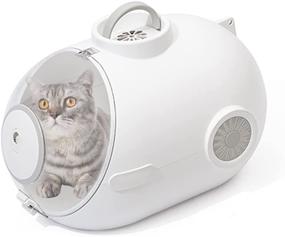 img 4 attached to 🐾 Airline Approved Pet Travel Carrier for Small to Medium Cats, Dogs, and Puppies - Spacious, Breathable, and Comfortable with Ventilation and Fan!