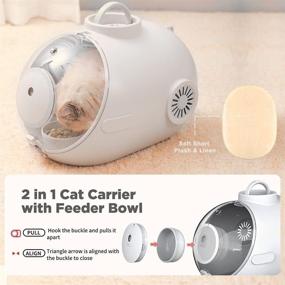 img 2 attached to 🐾 Airline Approved Pet Travel Carrier for Small to Medium Cats, Dogs, and Puppies - Spacious, Breathable, and Comfortable with Ventilation and Fan!