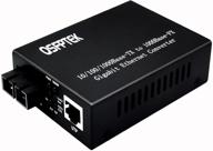 🔌 qsfptek gigabit ethernet media converter - multimode dual sc fiber, mini rj45 to sfp slot, 1000base-sx, up to 550m logo