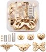 pandahall clutches closures butterfly fastener logo