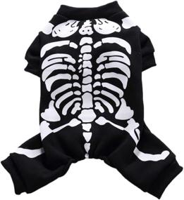 img 4 attached to Skeleton Costume Halloween Costumes Jumpsuit