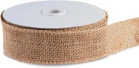 img 2 attached to 🎨 Super Z Outlet 10 Yard Burlap Natural Color Fabric Ribbon Roll - Perfect for Arts & Crafts, DIY Projects, and Event Decorations (1.5" Inch)