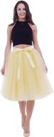 👗 folobe women's tutu skirt: stylish midi tulle skirts with 7 layers, knee length petticoat logo