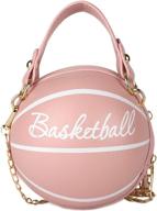 🏀 qiming women's basketball handbags: spherical shoulder bags, wallets, and totes logo