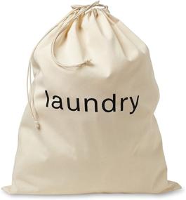 img 4 attached to 🌿 FABBPRO Eco-Friendly Cotton Canvas Laundry Bag – Chic & Convenient Biodegradable Drawstring Bag – Perfect for Hotels, Airbnb Rentals, Leasehold Properties, Vacation Homes & Travel