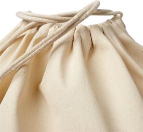 img 3 attached to 🌿 FABBPRO Eco-Friendly Cotton Canvas Laundry Bag – Chic & Convenient Biodegradable Drawstring Bag – Perfect for Hotels, Airbnb Rentals, Leasehold Properties, Vacation Homes & Travel