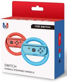 img 4 attached to 🕹️ Enhance Mario Kart 8 Deluxe Experience with GH Racing Wheel for Nintendo Switch/Switch OLED - Red and Blue