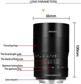 img 3 attached to 📸 7artisans 60mm F2.8 APS-C Manual Focus Macro Lens: Perfect Fit for Fuji X-A1 X-A10 X-A2 X-A3 A-at X-M1 XM2 X-T1 X-T10 X-T2 X-T20 X-Pro1 X-Pro2 X-E1 X-E2 E-E2s Mirrorless Cameras