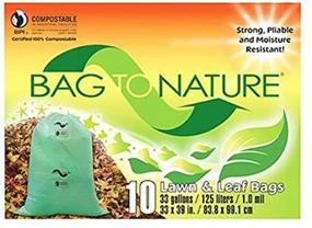 img 2 attached to 🌱 Indaco Manufacturing 33x39 Compostable and Biodegradable Lawn Bag 10 Count - Bag to Nature