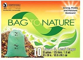 img 3 attached to 🌱 Indaco Manufacturing 33x39 Compostable and Biodegradable Lawn Bag 10 Count - Bag to Nature