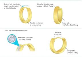 img 1 attached to Girls' Jewelry: Mouse 🐭 Channel Earrings in Plated Brass