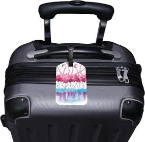 img 1 attached to Flowers Unicorn Luggage Leather Suitcase