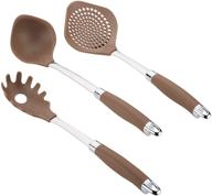 🍝 bronze brown anolon gadgets utensil kitchen pasta cooking tools set: enhance your pasta cooking with these 3 essential pieces logo