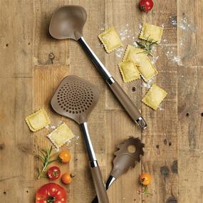 img 3 attached to 🍝 Bronze Brown Anolon Gadgets Utensil Kitchen Pasta Cooking Tools Set: Enhance Your Pasta Cooking with These 3 Essential Pieces