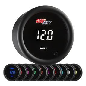 img 2 attached to 📊 GlowShift 10 Color Digital Volt Voltmeter Gauge - Battery Voltage Reader 8-18V - Multi-Color LED Display - Tinted Lens - 2-1/16 (52mm)