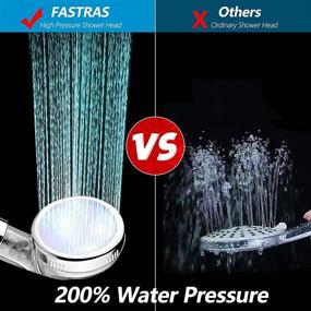 img 1 attached to 🚿 Fastras LED Shower Head with Handheld - High Pressure, Temperature-Controlled, Water-Saving Filtered Shower Head for Dry Skin & Hair