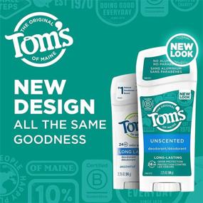 img 3 attached to 🌿 Tom's of Maine Long-Lasting Aluminum-Free Natural Deodorant for Women, Unscented, 2.25 oz. 3-Pack (Packaging May Vary): A Reliable Odor Protection Choice