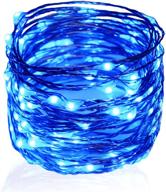 🎄 twinkle star 100 led silver wire string lights - 33ft battery operated indoor fairy string lights for holiday decor, christmas tree, wedding party and more! (1 pack, blue) логотип