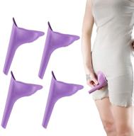 🚺 hakday portable female women urinal camping travel toilet device set of 4 in purple логотип