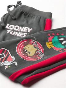 img 3 attached to 🏃 LOONEY TUNES Boys 3-Piece Athleisure Outfit Bundle Set: Hoodie, T-shirt, Jogger Sweatpants (Sizes 4-20)