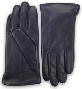 img 3 attached to 🧤 Luxury Leather Gloves in Bleu Nero Shade