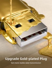 img 1 attached to 🔌 AINOPE Удлинитель USB 2 шт. - 6.6 футов + 6.6 футов Кабель-удлинитель USB для быстрого передачи данных и совместимости с устройствами