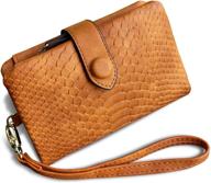 topkull stylish womens compact leather wristlet: multifunctional handbags & wallets for women logo