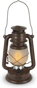 img 2 attached to 🕯️ Everlasting Glow FireGlow(TM) Hurricane Christmas: 11"H Brown Decoration