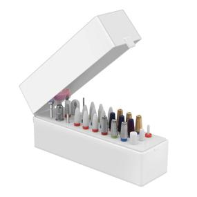 img 4 attached to 💅 30-Hole CGBE Nail Drill Bits Holder with Dustproof Case for Acrylic Efile Bits (Nail Drill Bits Not Included)