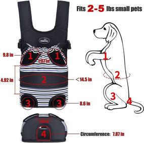 img 2 attached to 🐶 Wakytu Dog Front Carrier Backpacks: Comfortable Legs Out Pet Sling Perfect for Traveling, Hiking, and Camping