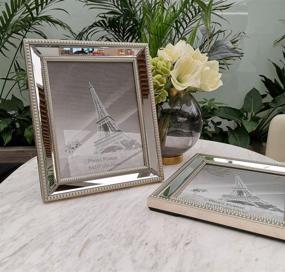 img 2 attached to Set of 2 Meetart 8x10 Mirror Photo Frames - Wall Pictures Decor or Table Stand - Ideal for SEO