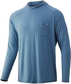 img 2 attached to HUK Waypoint Hoodie Performance Long Sleeve Men's Clothing and Active