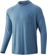 huk waypoint hoodie performance long sleeve men's clothing and active logo