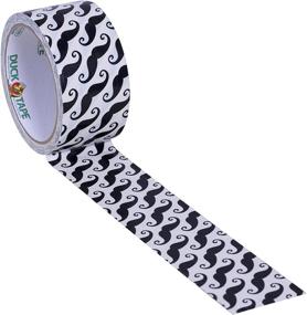 img 2 attached to 🦆 Duck Brand 281026 Printed Duct Tape, Mustache Design, 1.88 Inches x 10 Yards, Single Roll