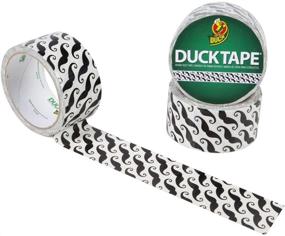 img 1 attached to 🦆 Duck Brand 281026 Printed Duct Tape, Mustache Design, 1.88 Inches x 10 Yards, Single Roll